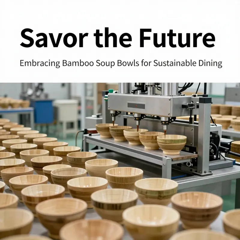 Bamboo forests symbolize the renewable resources behind bamboo soup bowls.