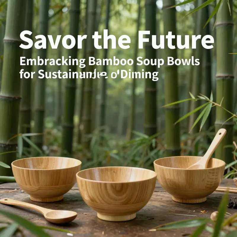 Bamboo forests symbolize the renewable resources behind bamboo soup bowls.