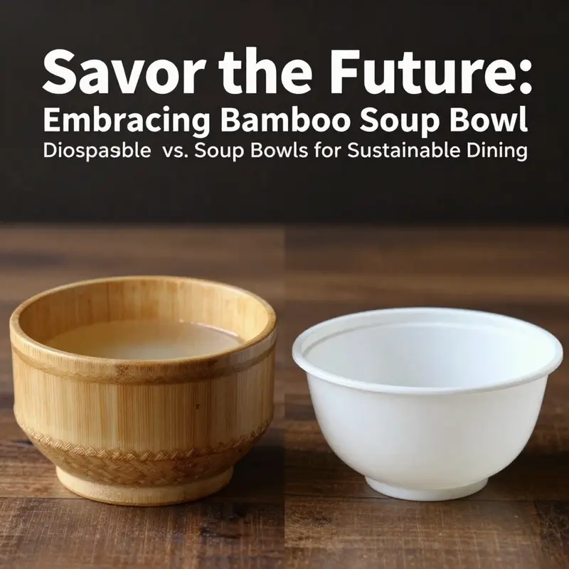 Bamboo forests symbolize the renewable resources behind bamboo soup bowls.