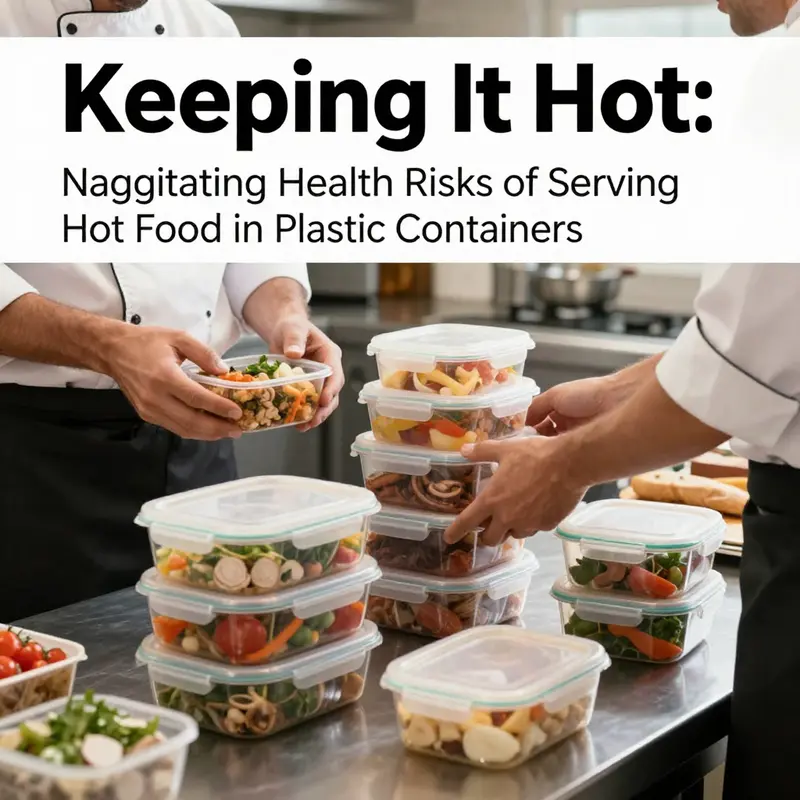 Hot food served in plastic containers can pose serious health risks.
