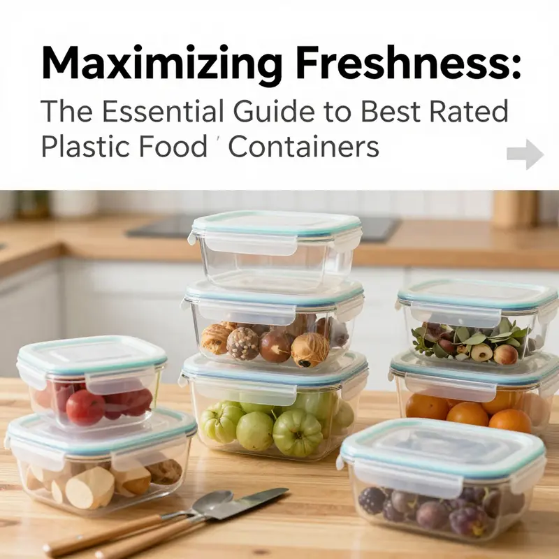 A variety of top-rated plastic food storage containers highlighting their durability and convenience.