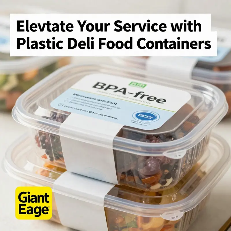 A wide selection of plastic deli food containers available at Giant Eagle, showcasing their commitment to quality and variety.