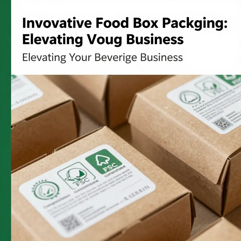 A collection of sustainable food boxes highlighting eco-friendly materials.