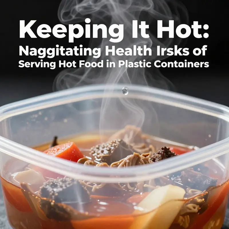 Hot food served in plastic containers can pose serious health risks.