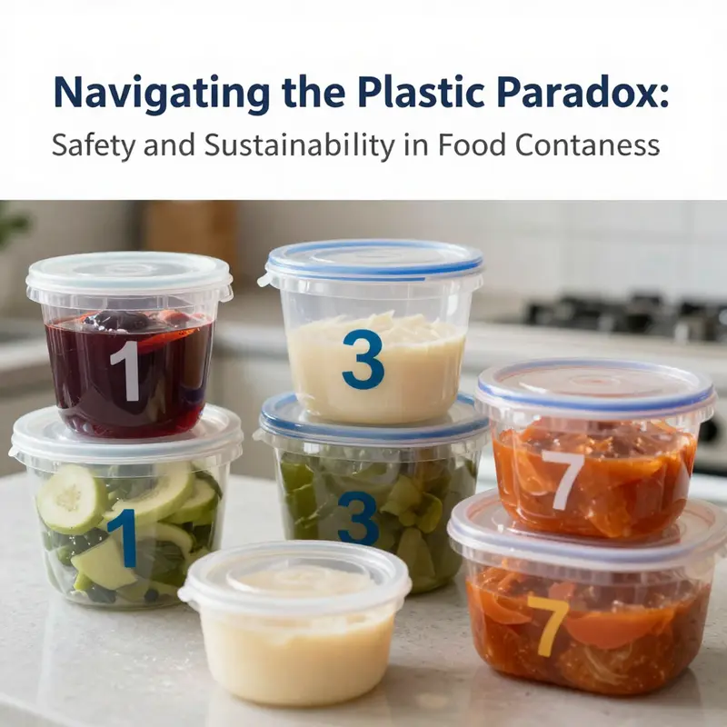 Illustrating the potential for chemical migration from plastic containers to food.