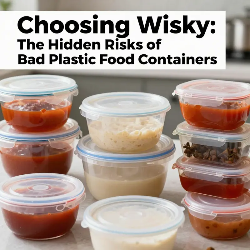 Examining the types of plastic food containers and their chemical risks when used improperly.