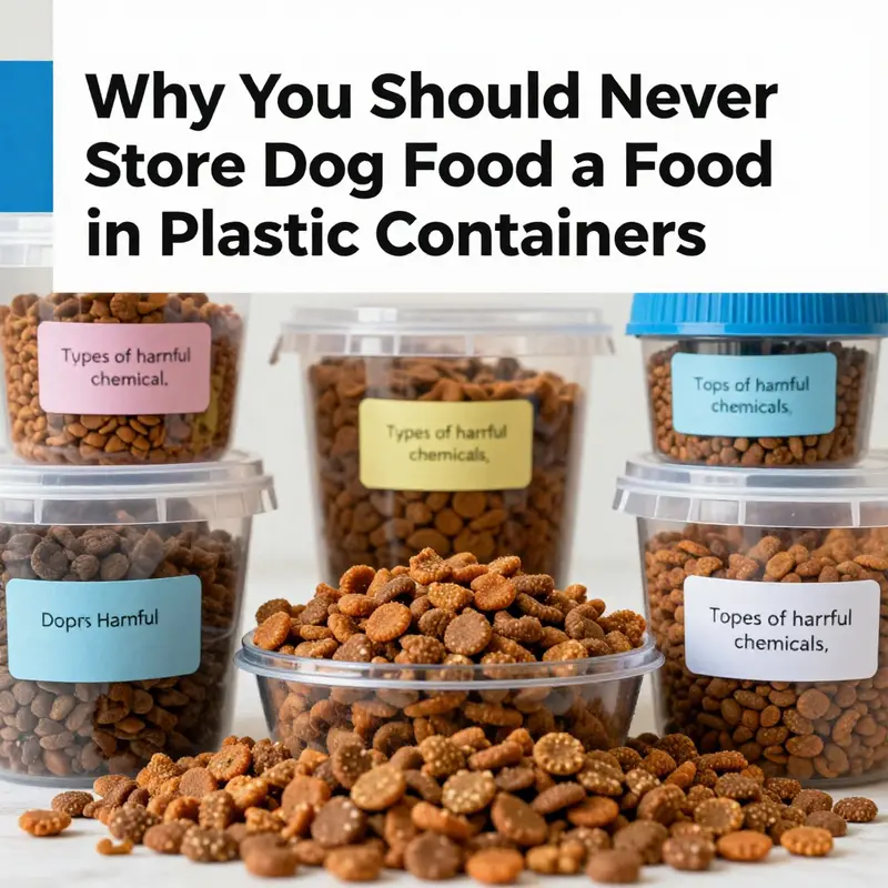 The risks associated with storing dog food in plastic containers.