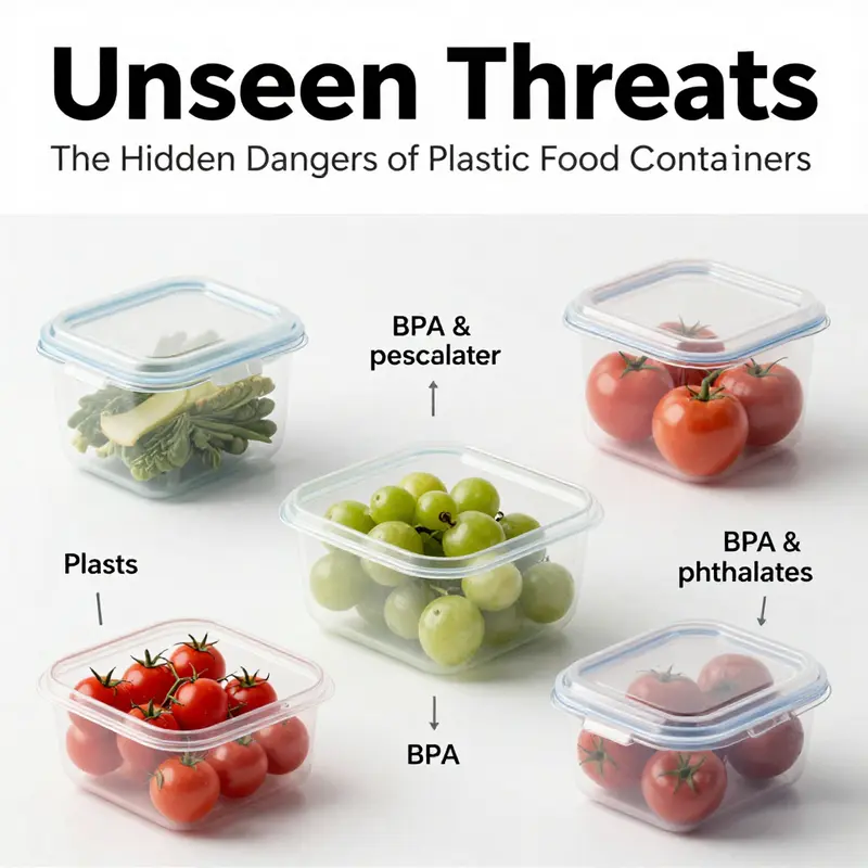 Understanding how chemical leaching occurs in plastic food containers.