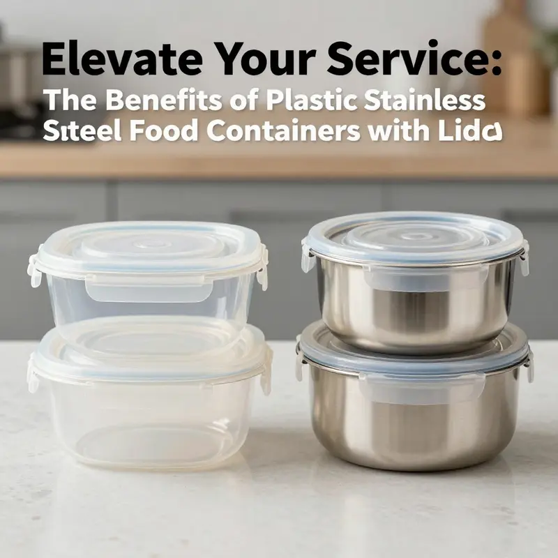 High-quality stainless steel food containers designed for safety and performance.