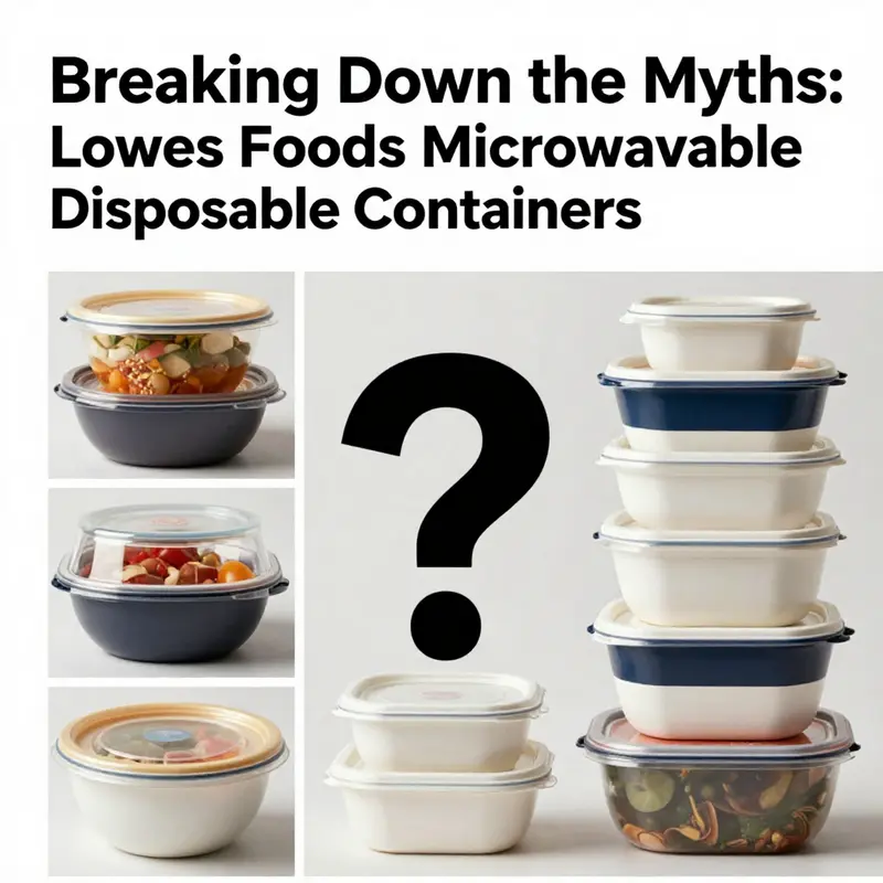 Explaining the misunderstandings about Lowes Foods microwavable disposable containers.