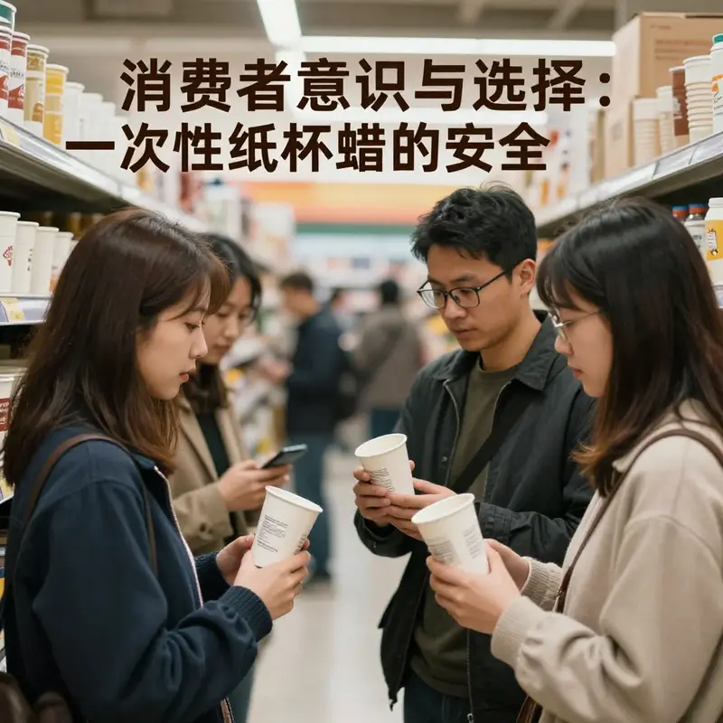 Comparing traditional wax-coated cups with modern alternatives in a lively café environment.