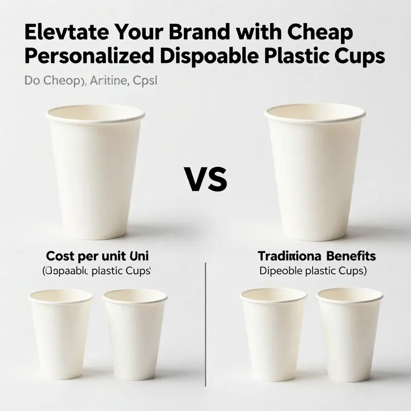 A vivid showcase of personalization options available for disposable cups.