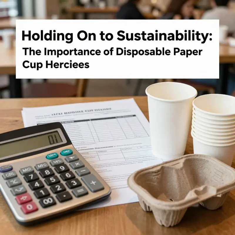 A variety of eco-friendly disposable paper cup holders in different designs enhances customer experience at a café.