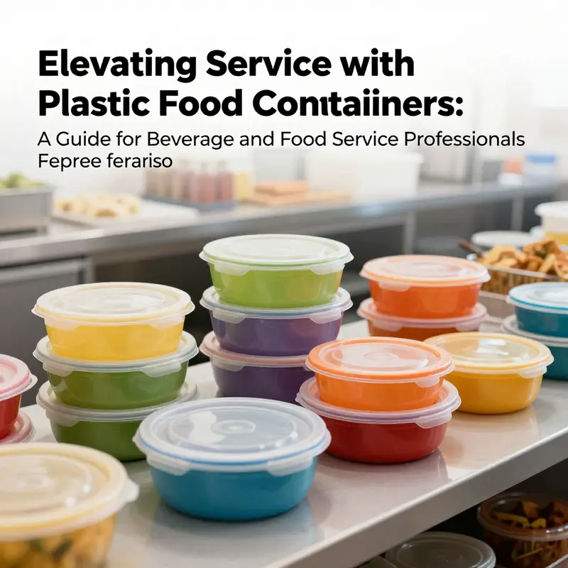 A vibrant image of disposable plastic food containers with lids, showcasing their appeal in food service.