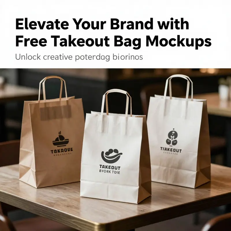 A restaurant showcasing attractive takeout bags that illustrate branding potential.
