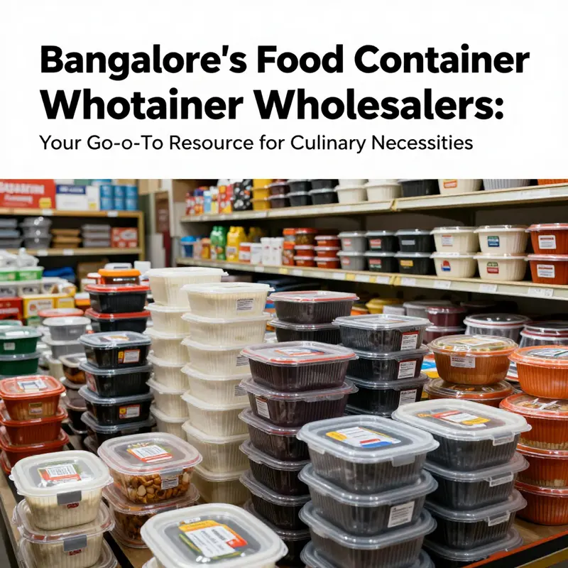 An engaging display of various food containers available from wholesalers in Bangalore.