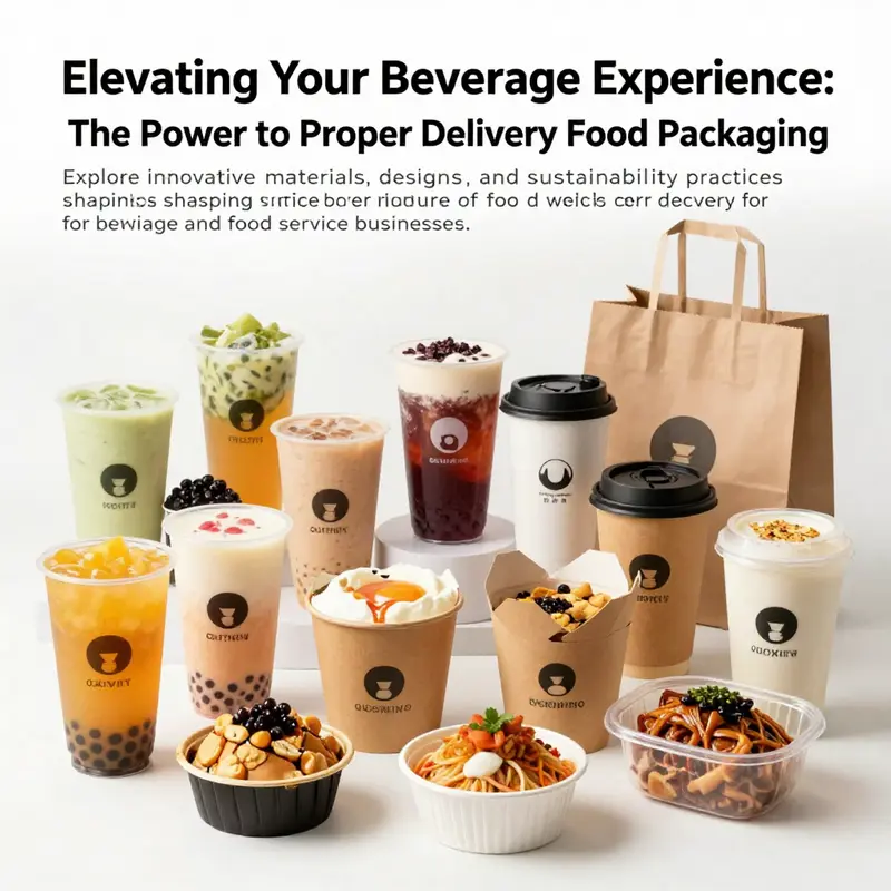 An assortment of delicious beverages and foods artistically packed in eco-friendly packaging.