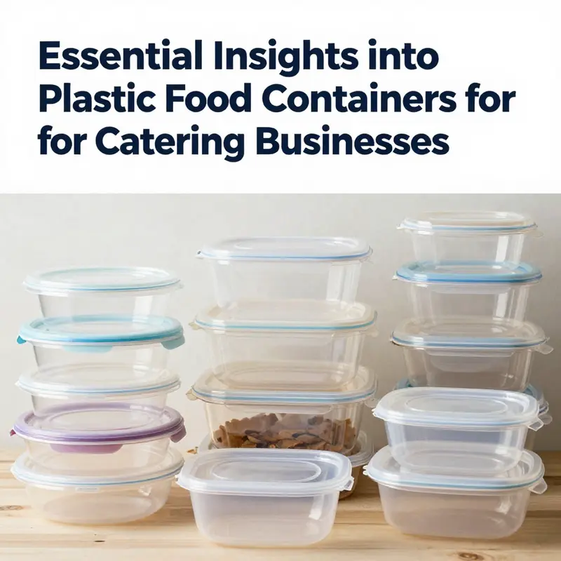 An inviting display of various plastic food containers arranged neatly, highlighting their suitability for food service.