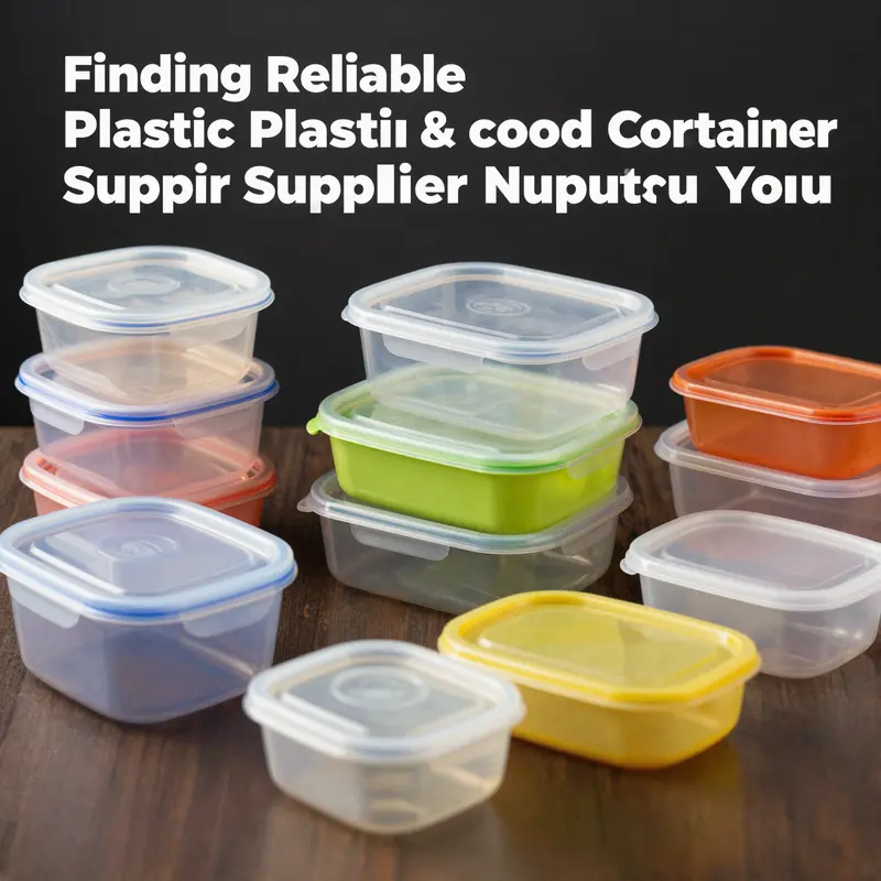 Overview of diverse plastic food container options from global suppliers.