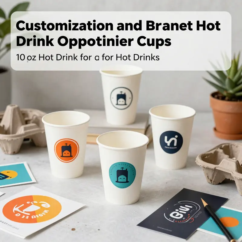 Highlighting the key features of 10oz paper cups for hot drinks.