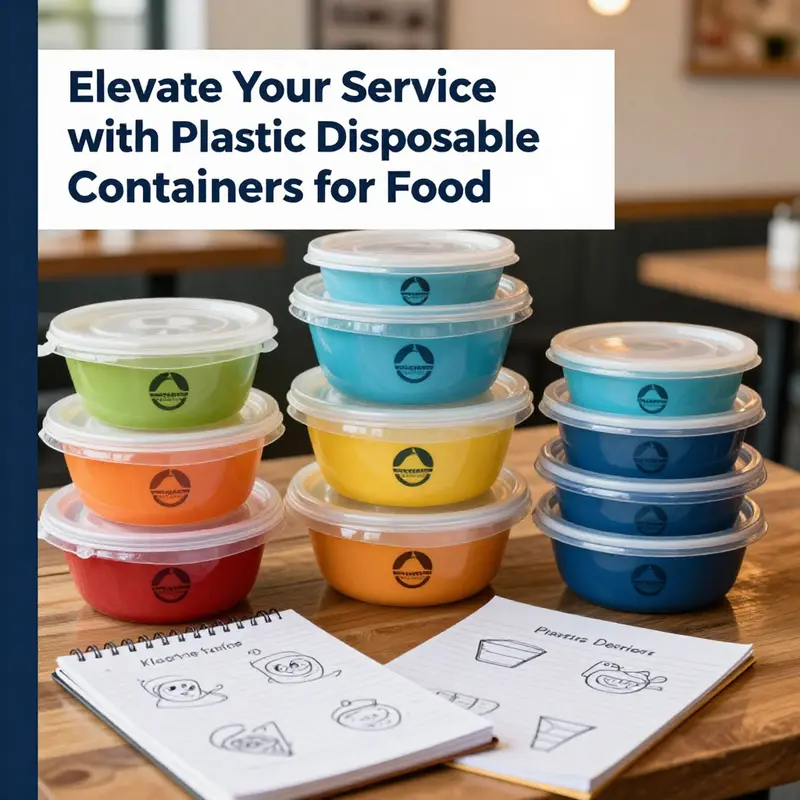 An overview of a variety of plastic disposable containers demonstrating their market versatility.
