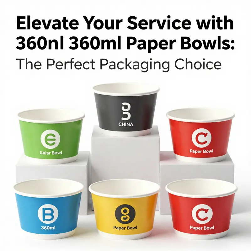 The high-quality materials of the 360ml paper bowl ensure durability and food safety.