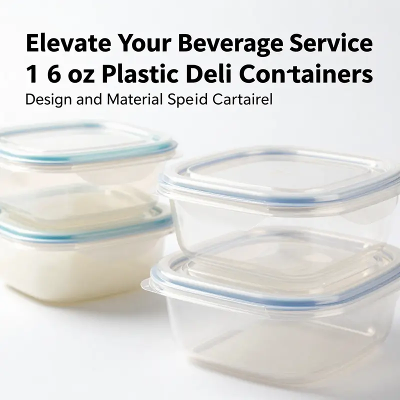 An overview of 16 oz deli food storage containers, showcasing their versatility and practical use.