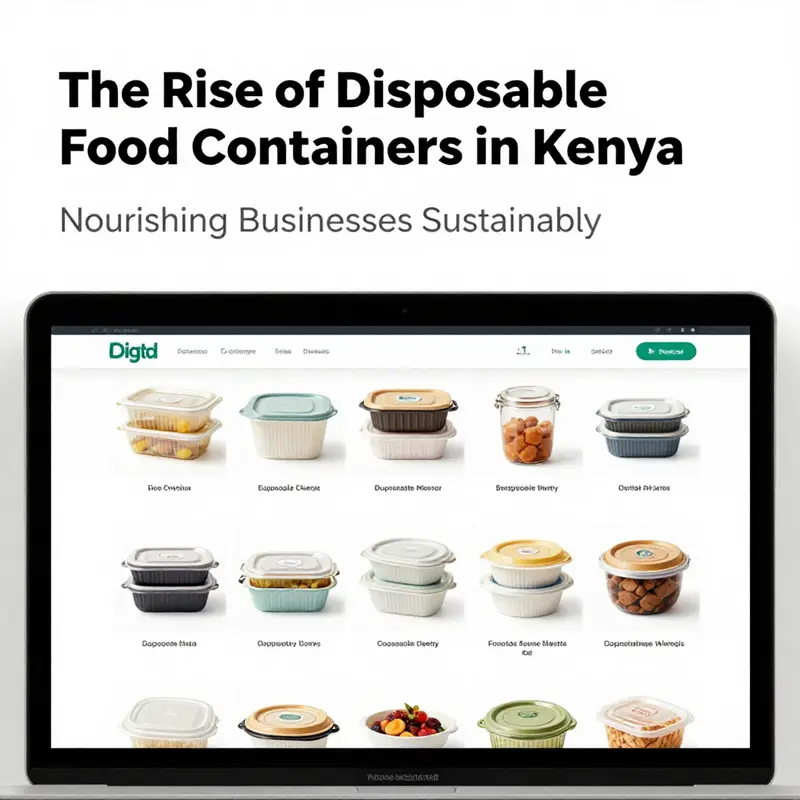 An assortment of biodegradable containers made from plant-based materials, promoting sustainability in food service.