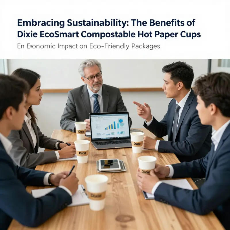 Dixie EcoSmart Cups made from recycled materials, embodying sustainability.