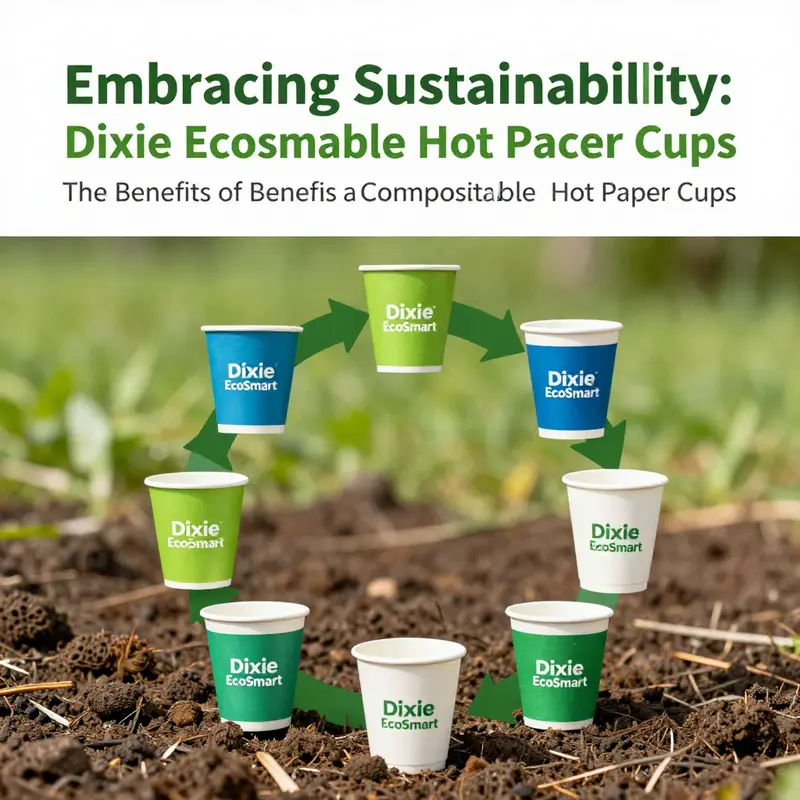 Dixie EcoSmart Cups made from recycled materials, embodying sustainability.