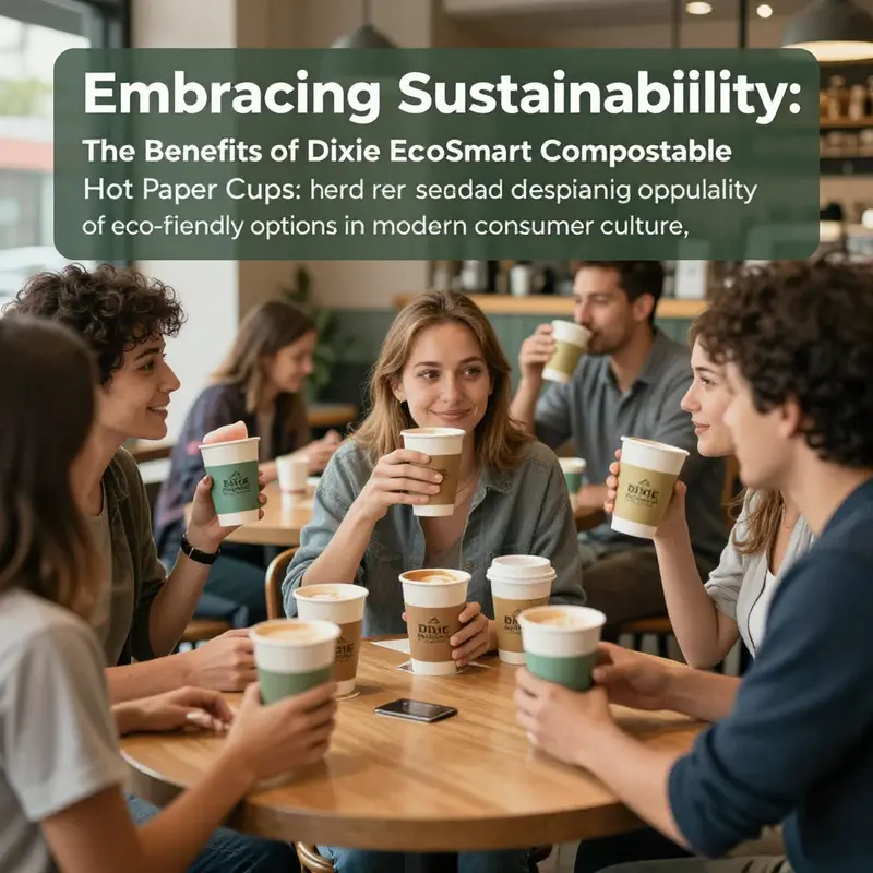 Dixie EcoSmart Cups made from recycled materials, embodying sustainability.