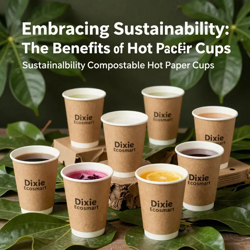 Dixie EcoSmart Cups made from recycled materials, embodying sustainability.