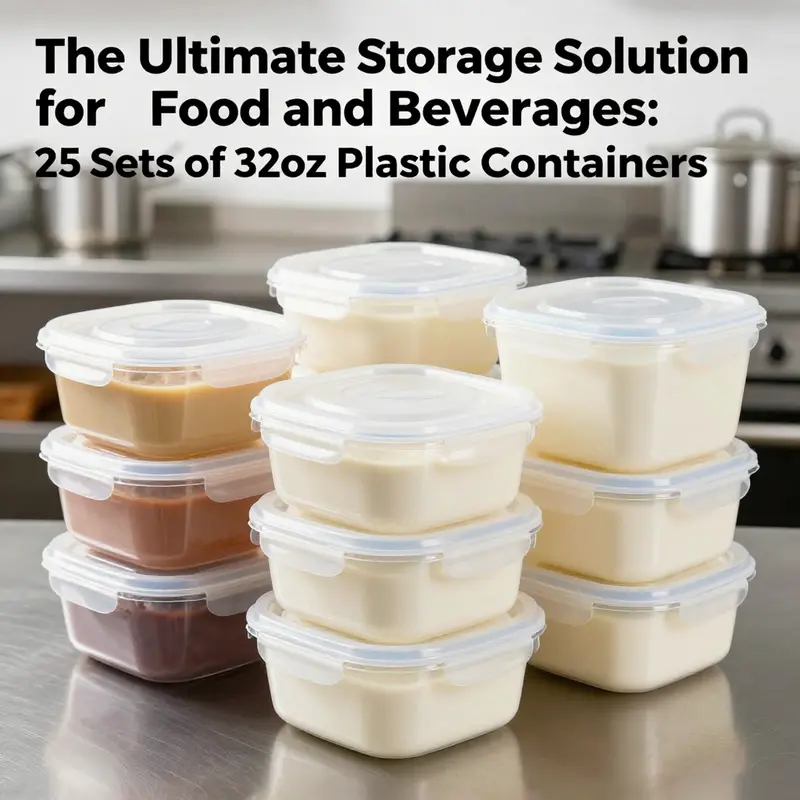 Discover the robust design and functionality of our 32oz containers, ideal for any food service environment.