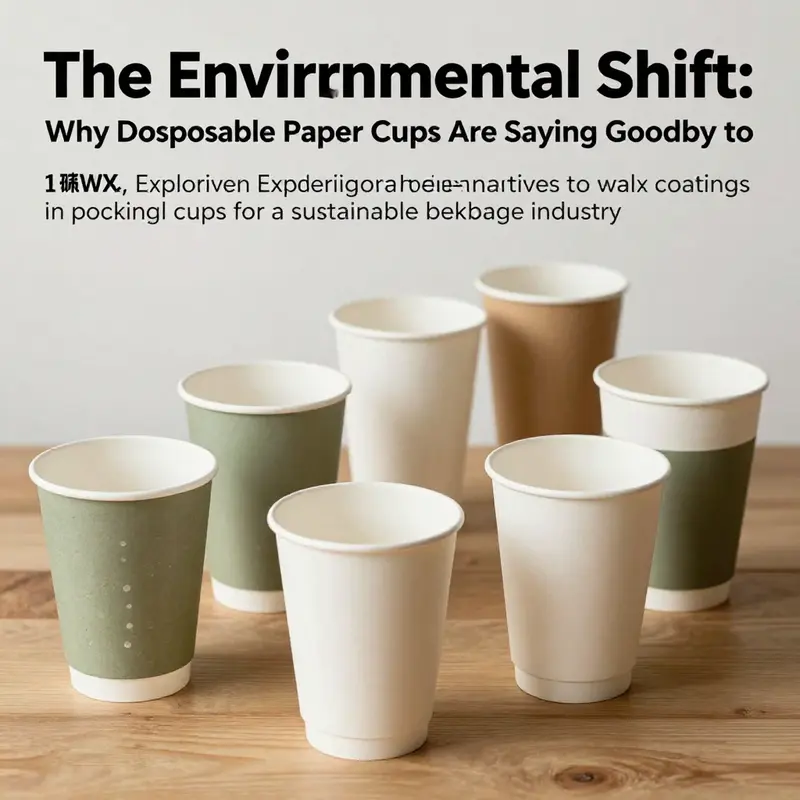 An artistic arrangement of eco-friendly disposable paper cups with various innovative designs.