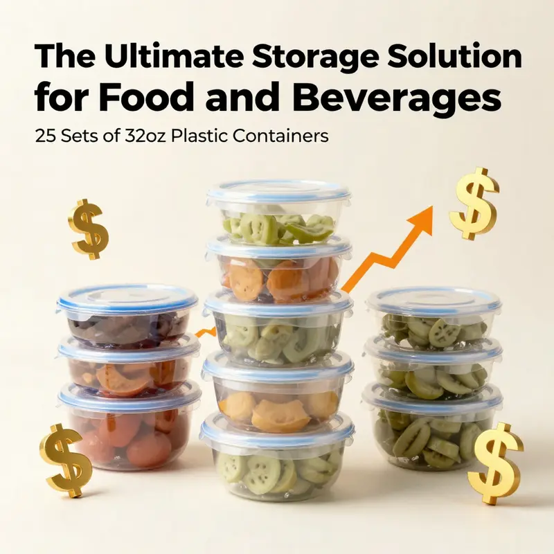 Discover the robust design and functionality of our 32oz containers, ideal for any food service environment.