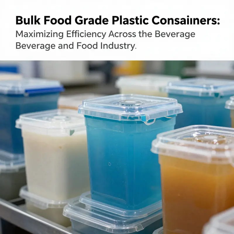 A diverse range of bulk food grade plastic containers in action across multiple culinary environments.