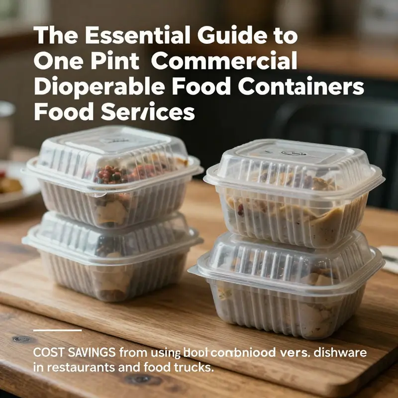 A diverse selection of one pint disposable food containers demonstrating their versatile applications for different food items.