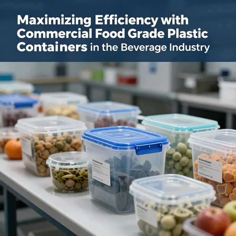 An array of food-grade plastic containers showcasing their versatility in food storage.