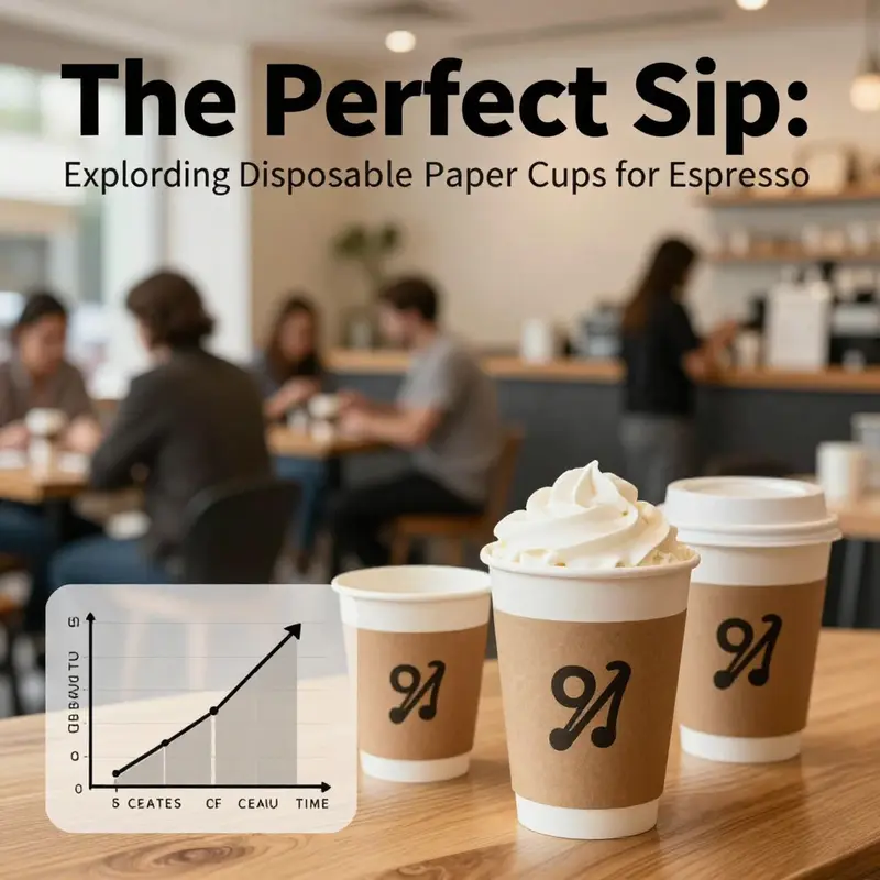 Various disposable paper cups designed for espresso, showcasing their durability and ergonomic designs.