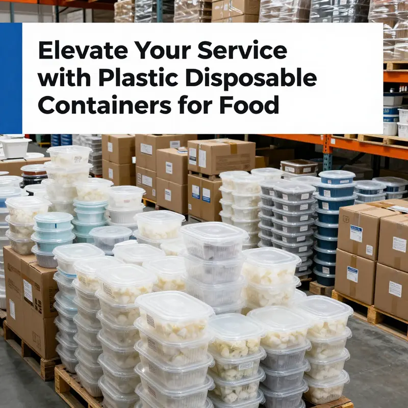 An overview of a variety of plastic disposable containers demonstrating their market versatility.