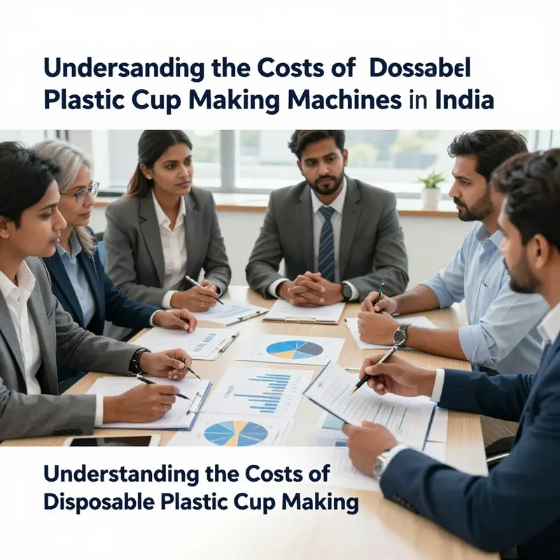 A glimpse into the manufacturing process of disposable plastic cups in India.