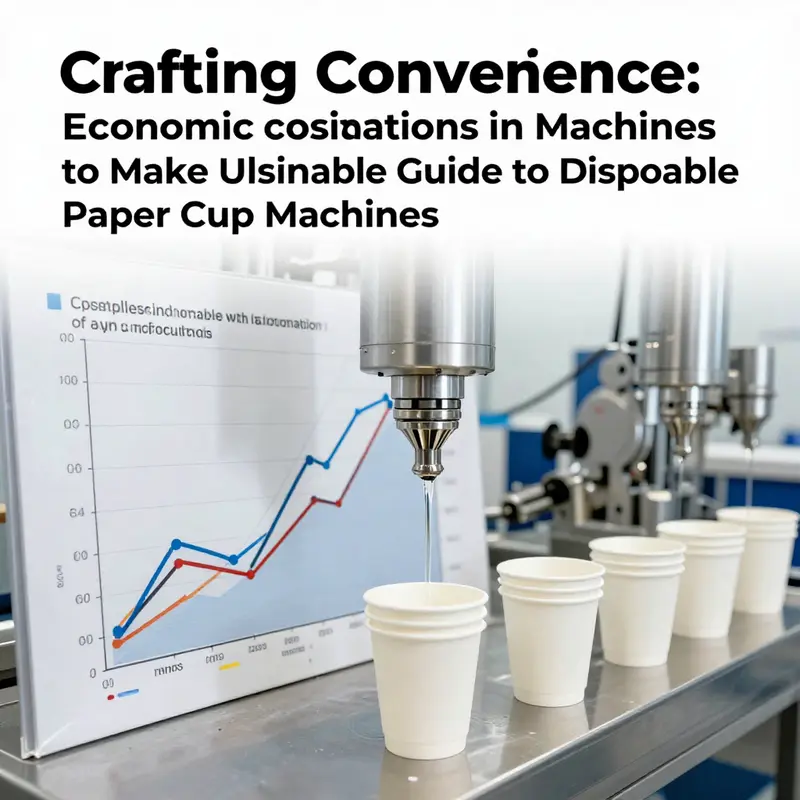 A state-of-the-art paper cup machine efficiently producing disposable cups.