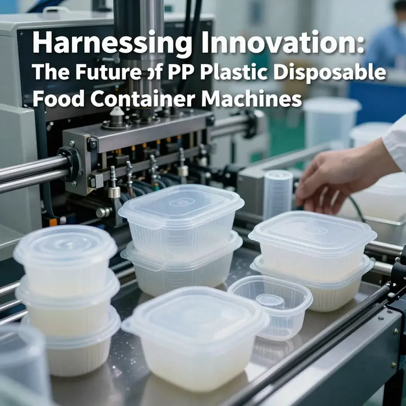 Advanced technology in action within the PP plastic disposable food container machine, showcasing its design and functionality.