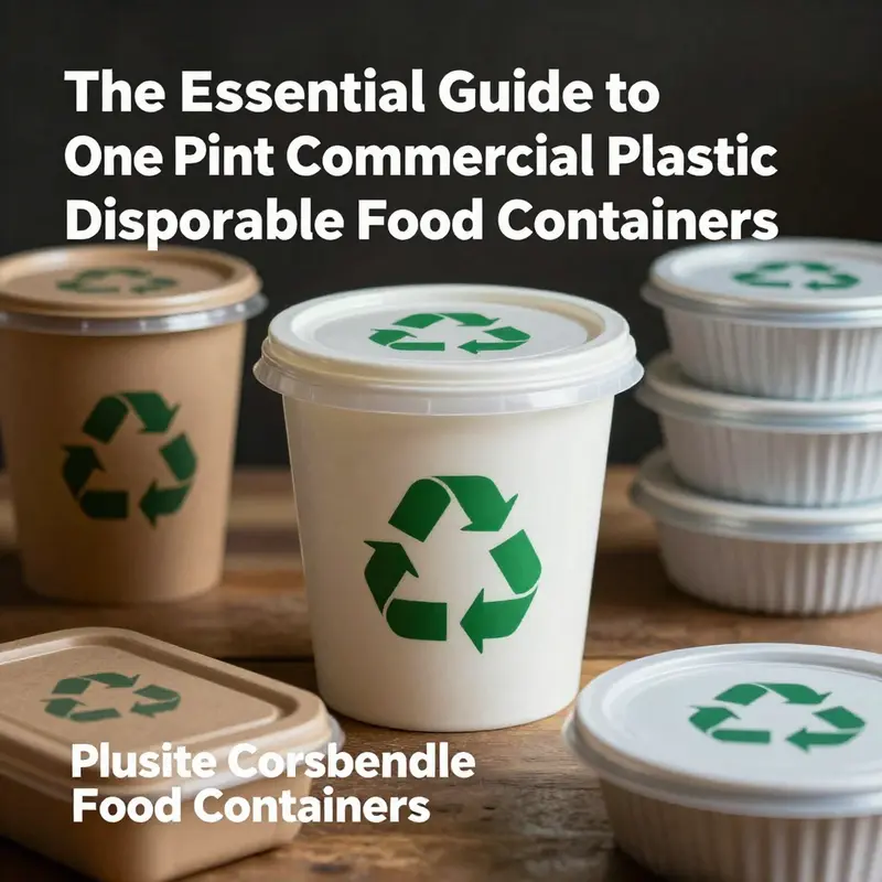 A diverse selection of one pint disposable food containers demonstrating their versatile applications for different food items.