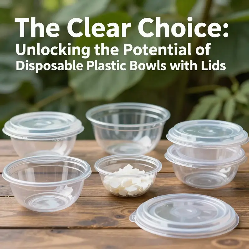A display of different clear plastic bowls, demonstrating the materials used and their practical applications.