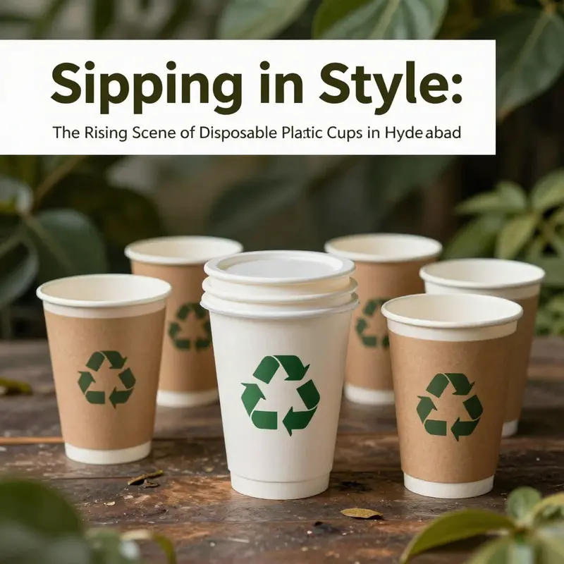 A glimpse into the manufacturing processes driving the growth of disposable plastic cup production in Hyderabad.