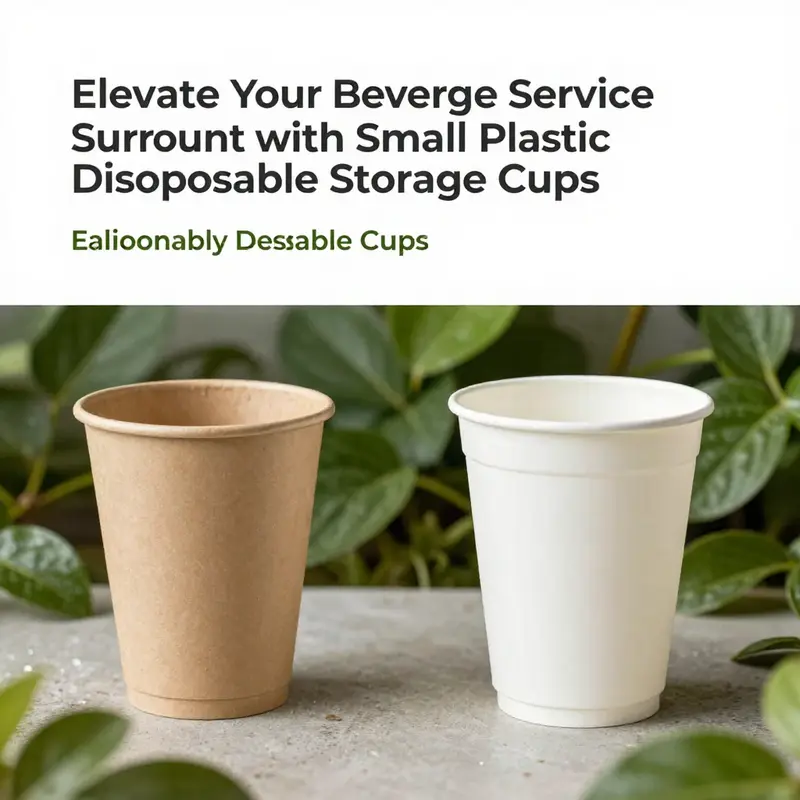 An array of small plastic disposable storage cups demonstrating their diverse applications in food service.