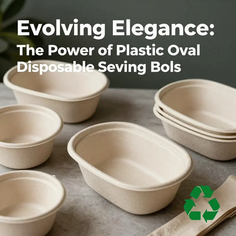 Functional and stylish, plastic oval bowls enhance presentation at any gathering.