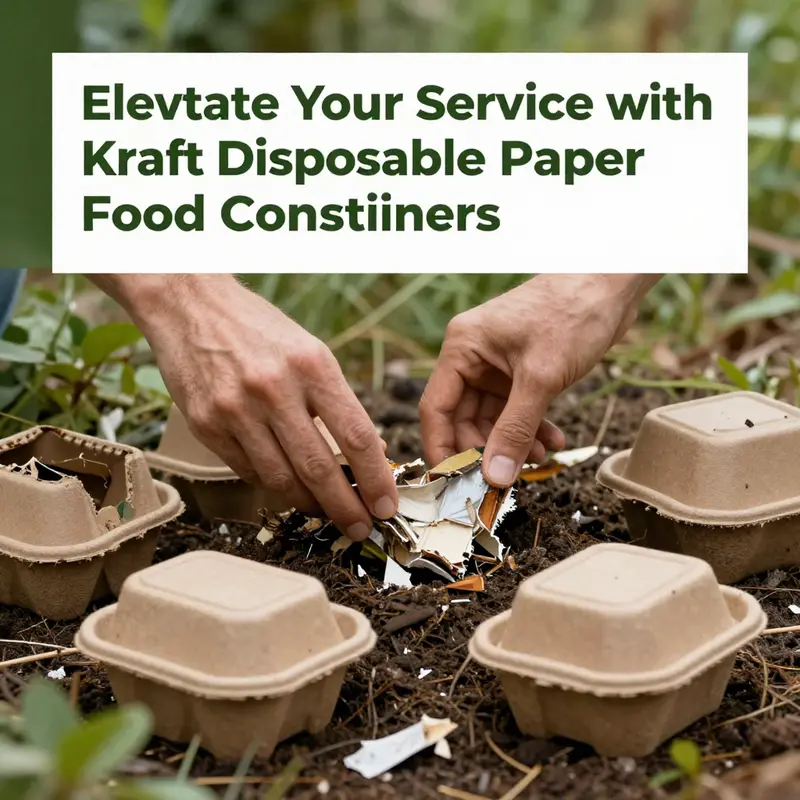 Showcasing various shapes and sizes of kraft paper food containers, emphasizing their versatility and eco-friendly features.