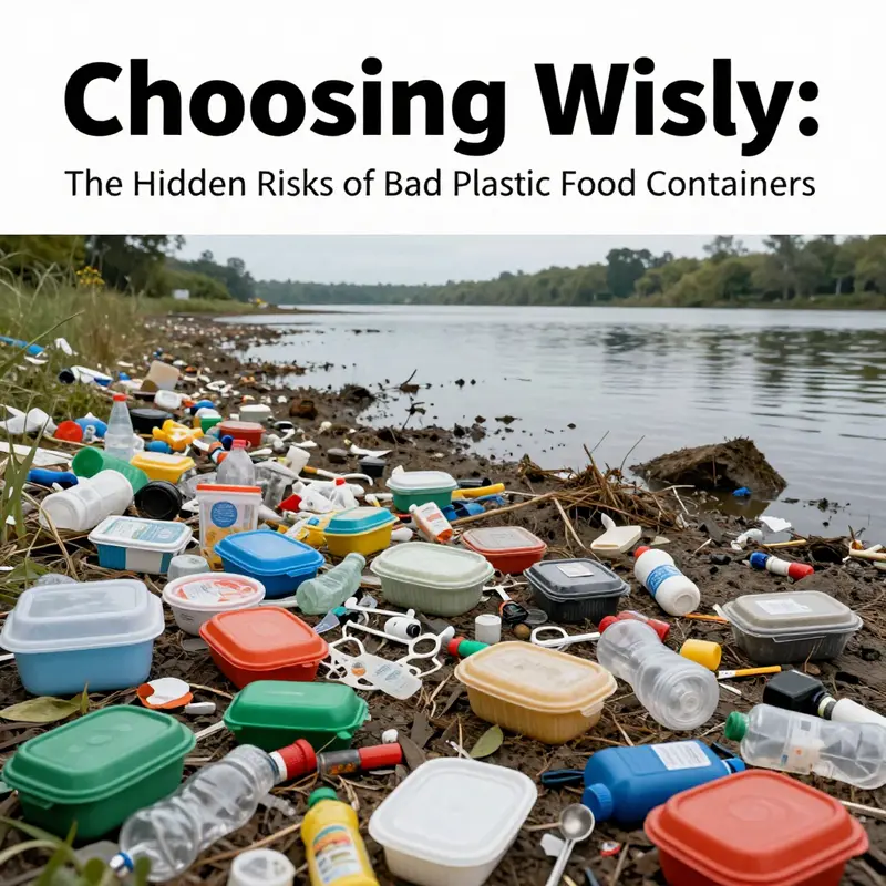 Examining the types of plastic food containers and their chemical risks when used improperly.